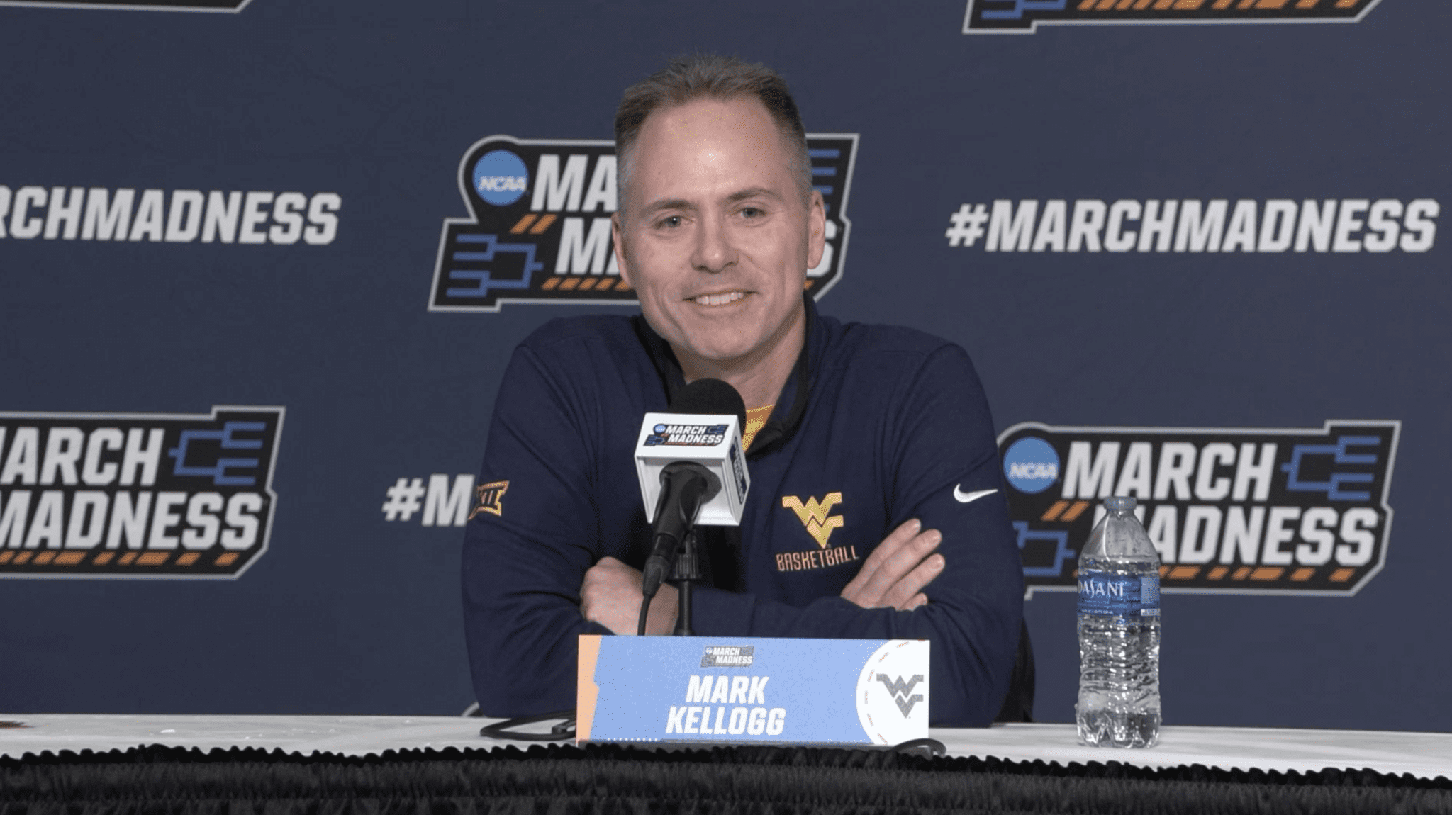 WVU Women's Basketball HC Mark Kellogg at NCAA Tournament